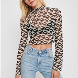 Dynamite Mesh Crop Top